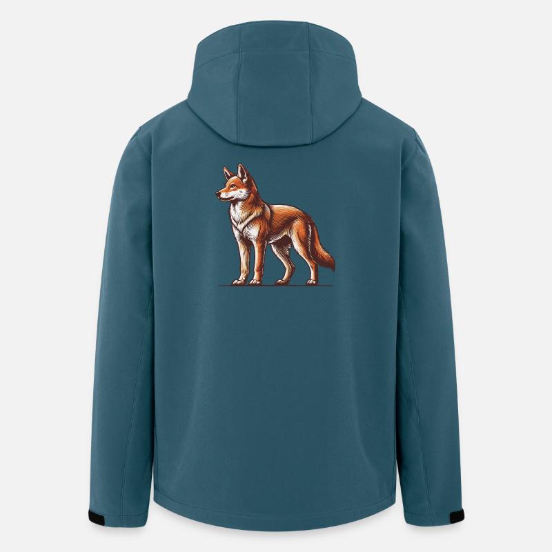 Dingo - Recycelte Männer Softshell-Jacke von Stanley/Stella - Dunkles Petrol