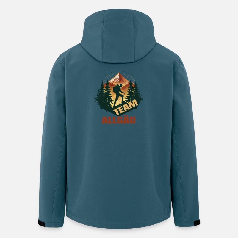 Team Allgäu - Recycelte Männer Softshell-Jacke von Stanley/Stella - Dunkles Petrol