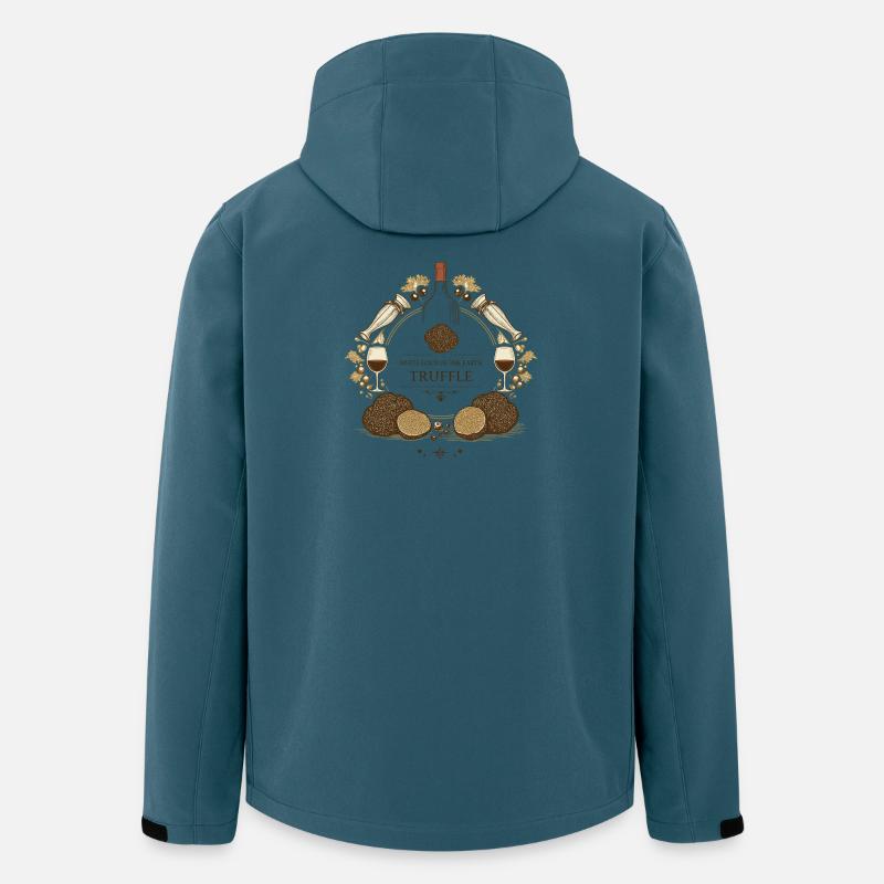 Festival de la truffe italienne - Veste softshell homme en polyester recyclé Stanley/Stella - bleu pétrole foncé
