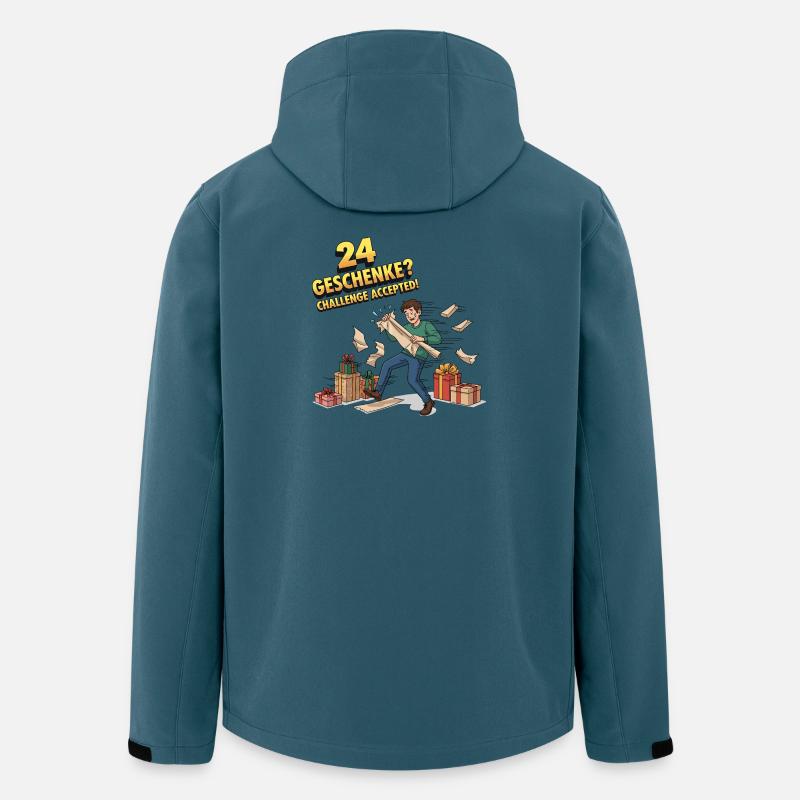 24 cadeaux ? Défi accepté ! - Veste softshell homme en polyester recyclé Stanley/Stella - bleu pétrole foncé