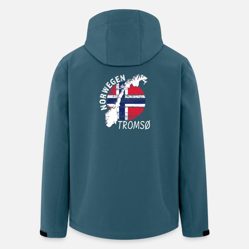 TROMSØ - Recycelte Männer Softshell-Jacke von Stanley/Stella - Dunkles Petrol