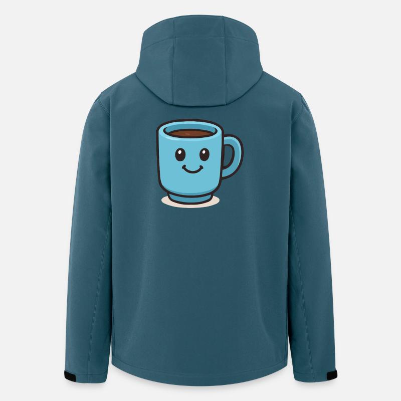 Happy Coffee Mug - Men’s Recycled Softshell Jacket by Stanley/Stella - stargazer