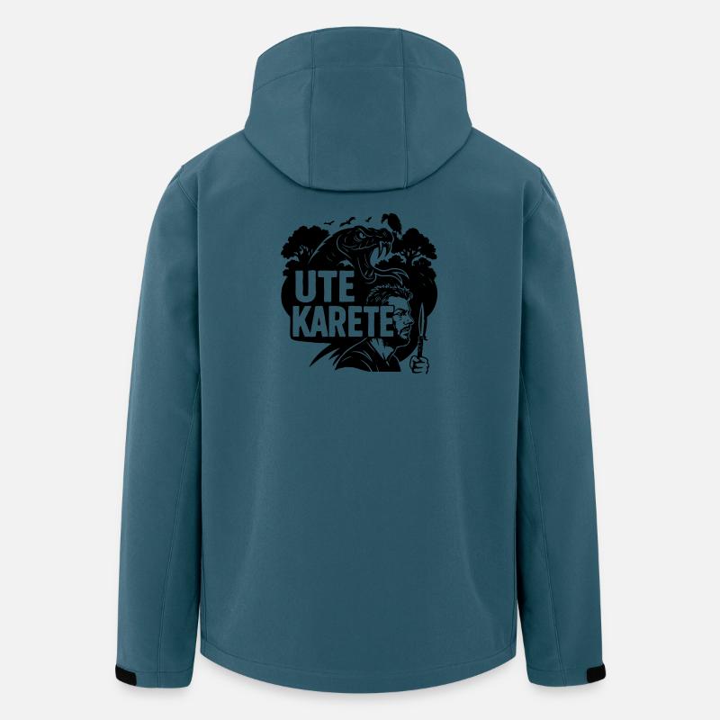 Ute Karete - Recycelte Männer Softshell-Jacke von Stanley/Stella - Dunkles Petrol