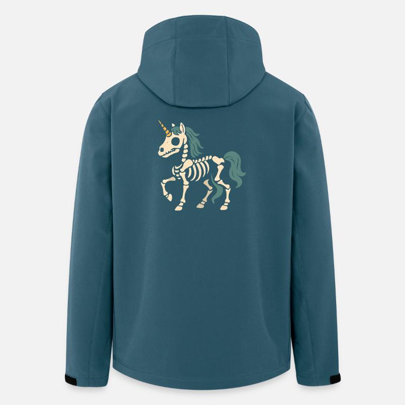 Pastell-Einhorn Skelett - Recycelte Männer Softshell-Jacke von Stanley/Stella - Dunkles Petrol
