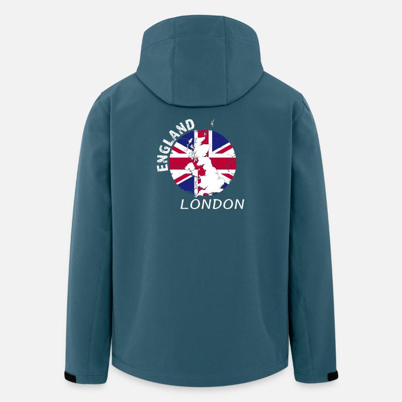London - Recycelte Männer Softshell-Jacke von Stanley/Stella - Dunkles Petrol