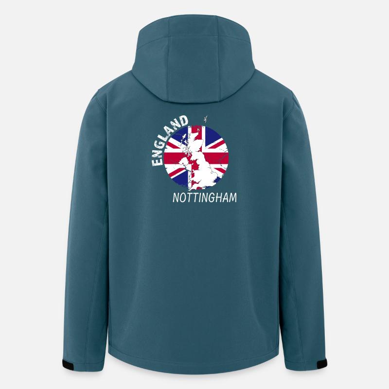 Nottingham - Recycelte Männer Softshell-Jacke von Stanley/Stella - Dunkles Petrol