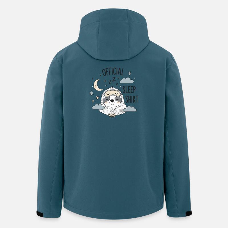Chemise de nuit officielle Sloth - Veste softshell homme en polyester recyclé Stanley/Stella - bleu pétrole foncé