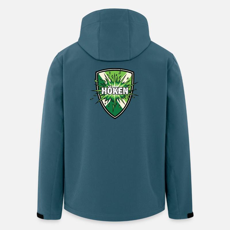 Höken Achterhoek Flagge - Recycelte Männer Softshell-Jacke von Stanley/Stella - Dunkles Petrol