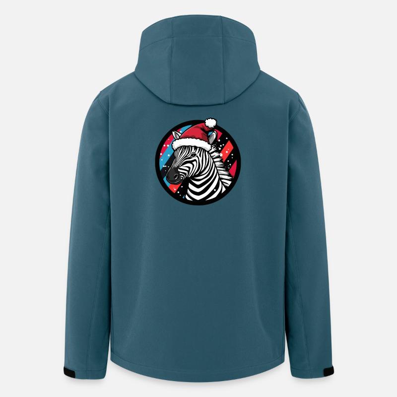 Zebra with Santa hat - Men’s Recycled Softshell Jacket by Stanley/Stella - stargazer