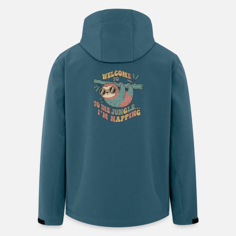 Jungle Dovendyrs Lur - Stanley/Stella herre softshelljakke i genanvendt polyester - mørk petrol