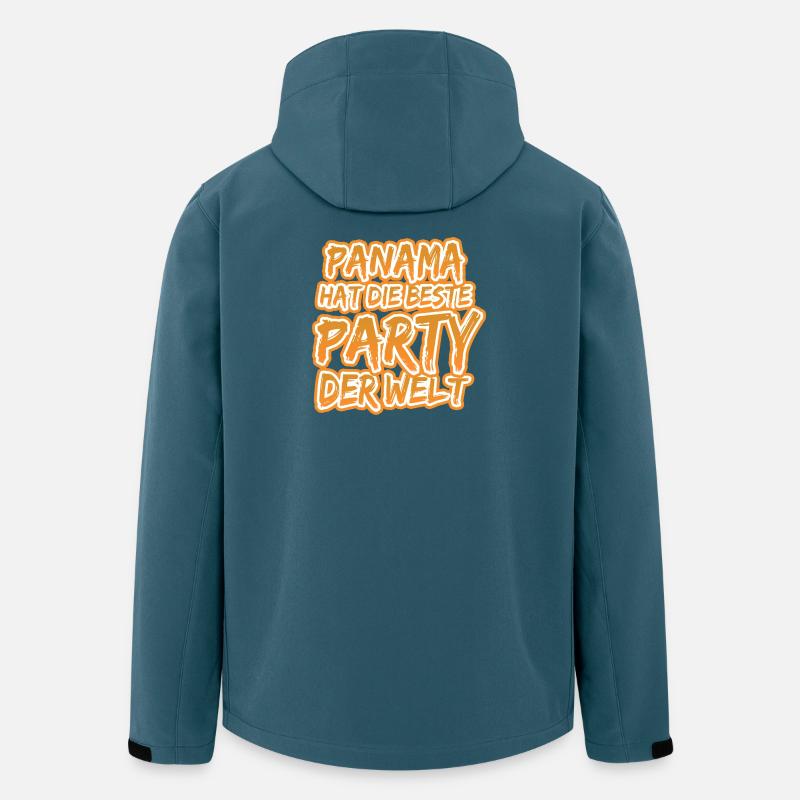Urlaub Panama - Recycelte Männer Softshell-Jacke von Stanley/Stella - Dunkles Petrol