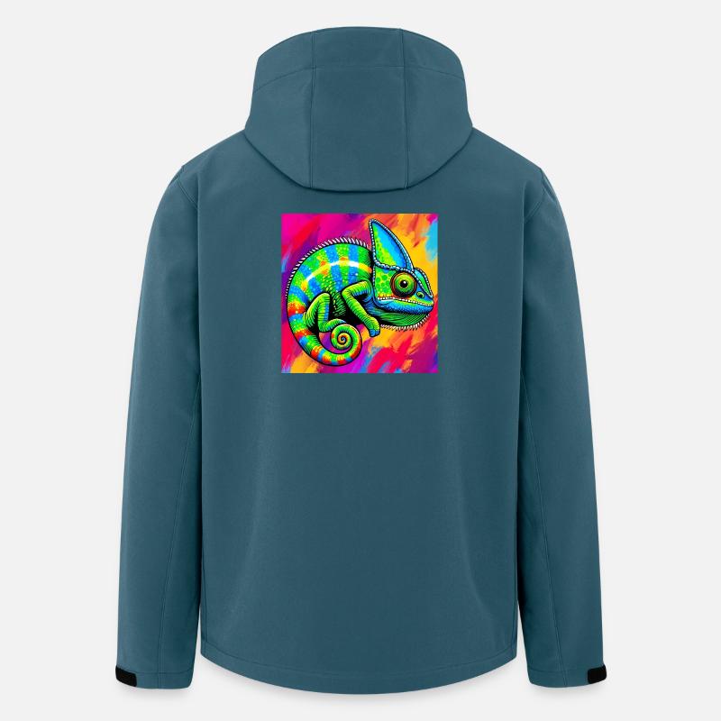 Chamäleon - Recycelte Männer Softshell-Jacke von Stanley/Stella - Dunkles Petrol