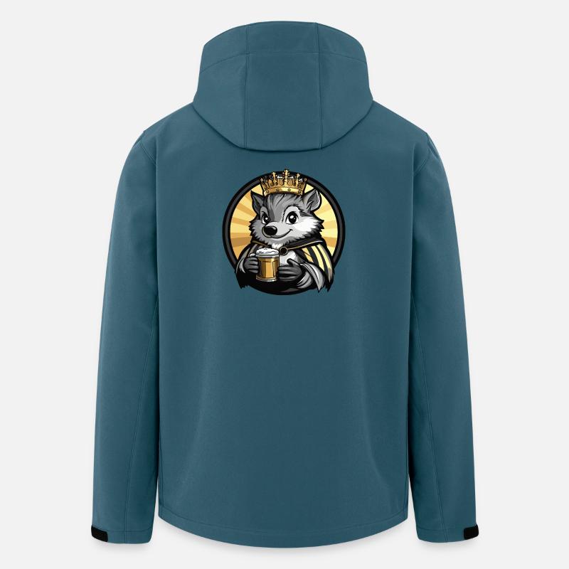 Hedgehog Beer Funny - Men’s Recycled Softshell Jacket by Stanley/Stella - stargazer