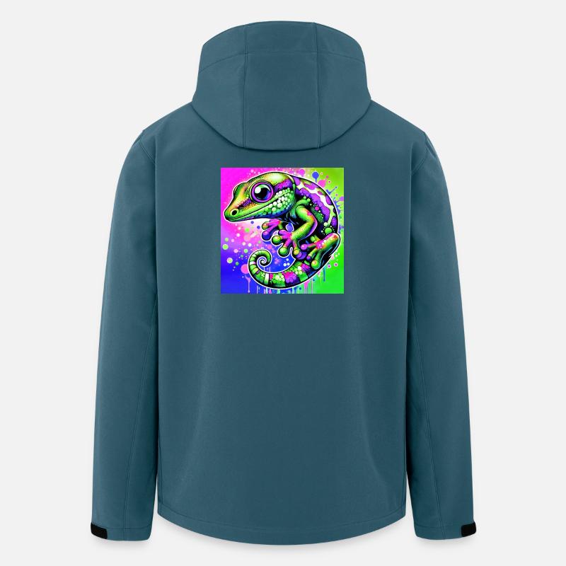Gecko - Veste softshell homme en polyester recyclé Stanley/Stella - bleu pétrole foncé