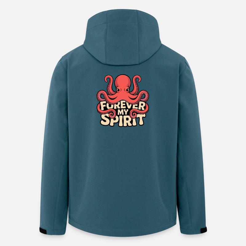 Forever My Spirit Octopus - Men’s Recycled Softshell Jacket by Stanley/Stella - stargazer