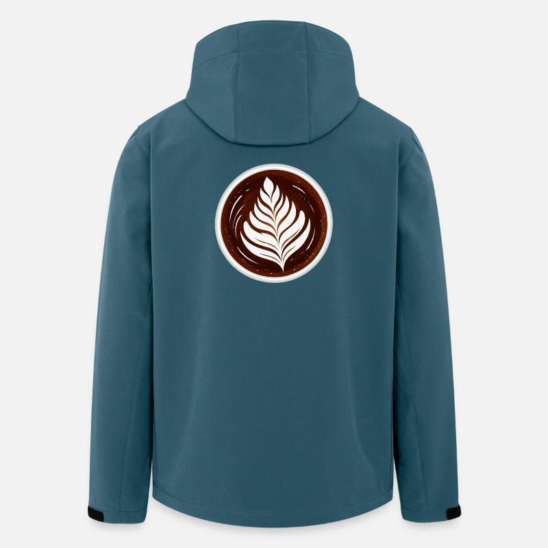 Latte Art Leaf Cappuccino Design - Men’s Recycled Softshell Jacket by Stanley/Stella - stargazer