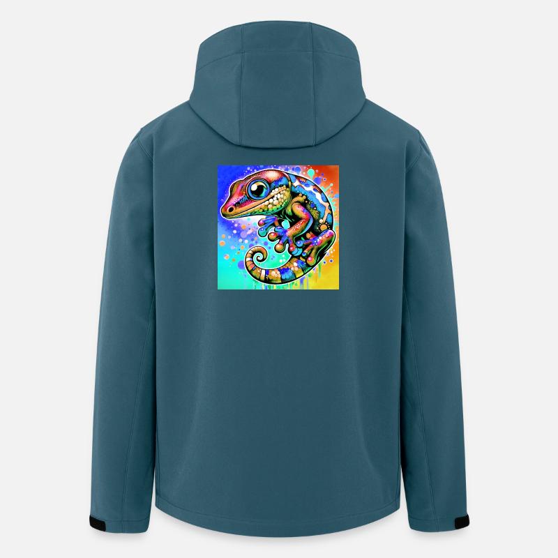 Gecko - Veste softshell homme en polyester recyclé Stanley/Stella - bleu pétrole foncé