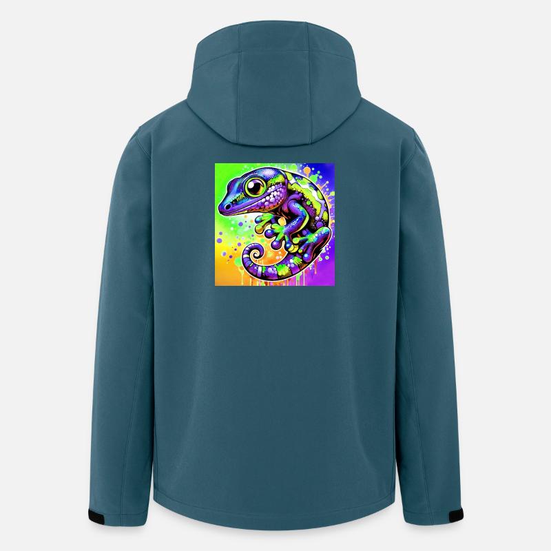 Gecko - Veste softshell homme en polyester recyclé Stanley/Stella - bleu pétrole foncé