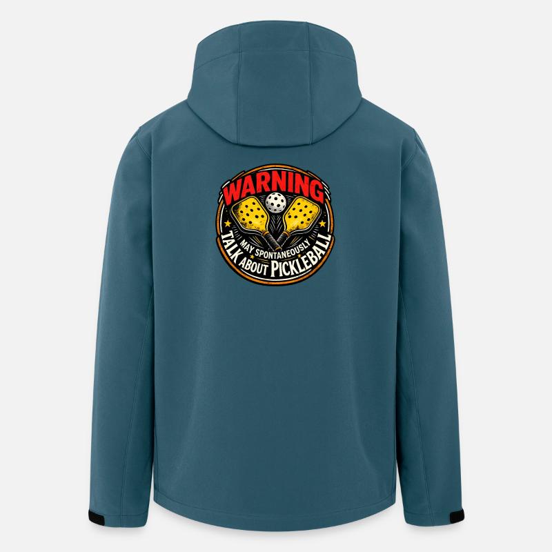 Avertissement : Badge de pickleball - Veste softshell homme en polyester recyclé Stanley/Stella - bleu pétrole foncé