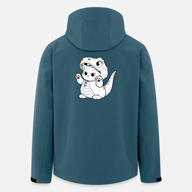 Cuddly dino kitten design - Men’s Recycled Softshell Jacket by Stanley/Stella - stargazer