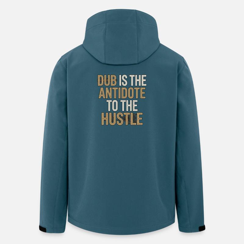 Dub Hustle - Recycelte Männer Softshell-Jacke von Stanley/Stella - Dunkles Petrol