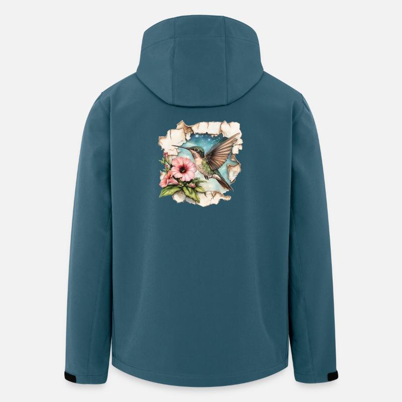 Kolibri - Recycelte Männer Softshell-Jacke von Stanley/Stella - Dunkles Petrol