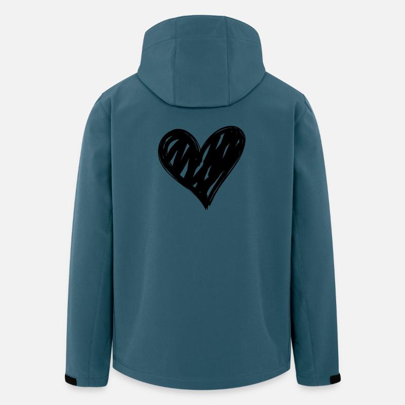 Heart - Men’s Recycled Softshell Jacket by Stanley/Stella - stargazer