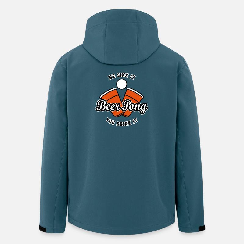 Beer Pong Logo IV - Men’s Recycled Softshell Jacket by Stanley/Stella - stargazer