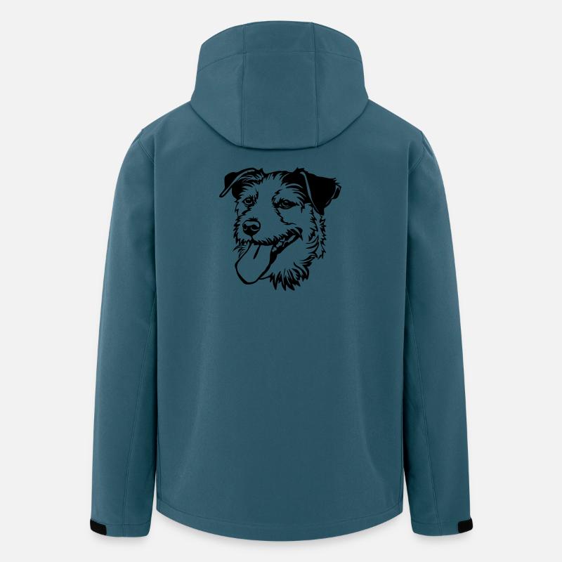 Parson Russel Terrier Kopf - Recycelte Männer Softshell-Jacke von Stanley/Stella - Dunkles Petrol