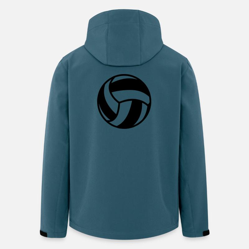 Volleyball - Recycelte Männer Softshell-Jacke von Stanley/Stella - Dunkles Petrol