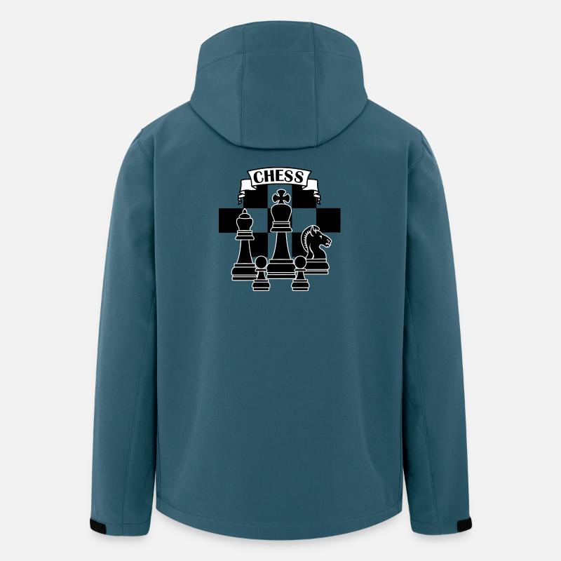Schachfiguren schwarz - Recycelte Männer Softshell-Jacke von Stanley/Stella - Dunkles Petrol