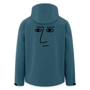 Art Face Artist Man - Men’s Recycled Softshell Jacket by Stanley/Stella - stargazer - Back - AI Model Male 185 light (185cm)
