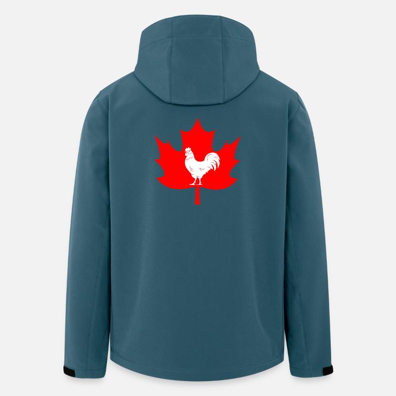 Canada maple leaf rooster logo - Men’s Recycled Softshell Jacket by Stanley/Stella - stargazer