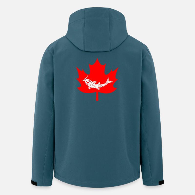 Canada maple leaf fish logo - Men’s Recycled Softshell Jacket by Stanley/Stella - stargazer