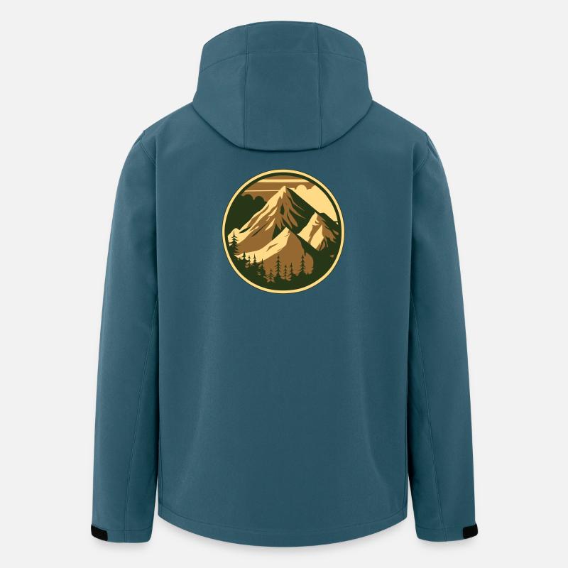 Der Berg ruft - Recycelte Männer Softshell-Jacke von Stanley/Stella - Dunkles Petrol