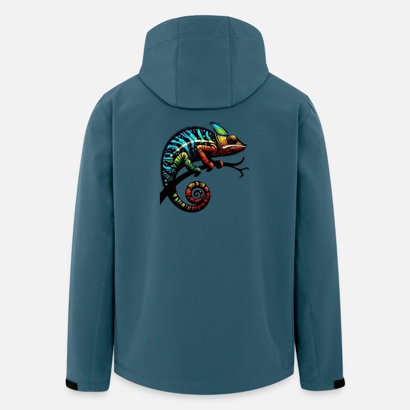 Caméléon - Veste softshell homme en polyester recyclé Stanley/Stella - bleu pétrole foncé