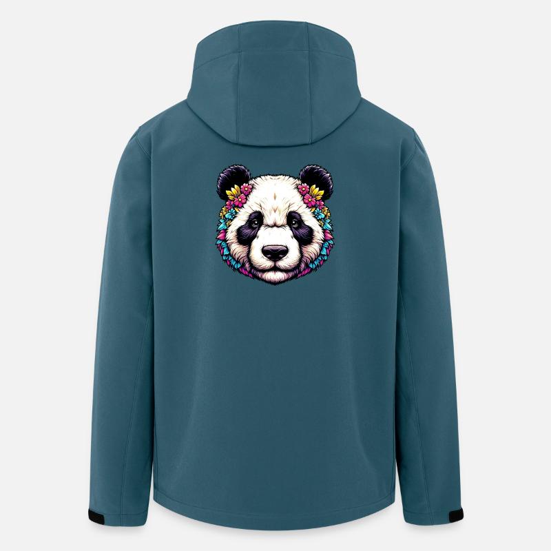 Panda - Veste softshell homme en polyester recyclé Stanley/Stella - bleu pétrole foncé