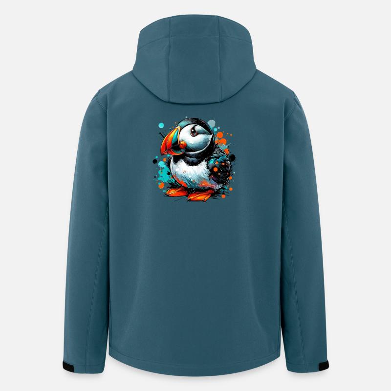 Papageitaucher - Recycelte Männer Softshell-Jacke von Stanley/Stella - Dunkles Petrol