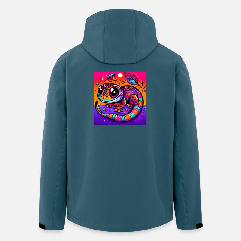 Gecko - Softshelljacka herr i återvunnen polyester Discoverer Stanley/Stella - mörk petrol