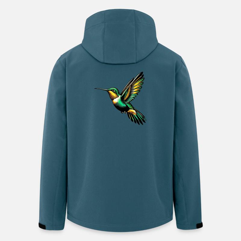 Kolibri - Recycelte Männer Softshell-Jacke von Stanley/Stella - Dunkles Petrol