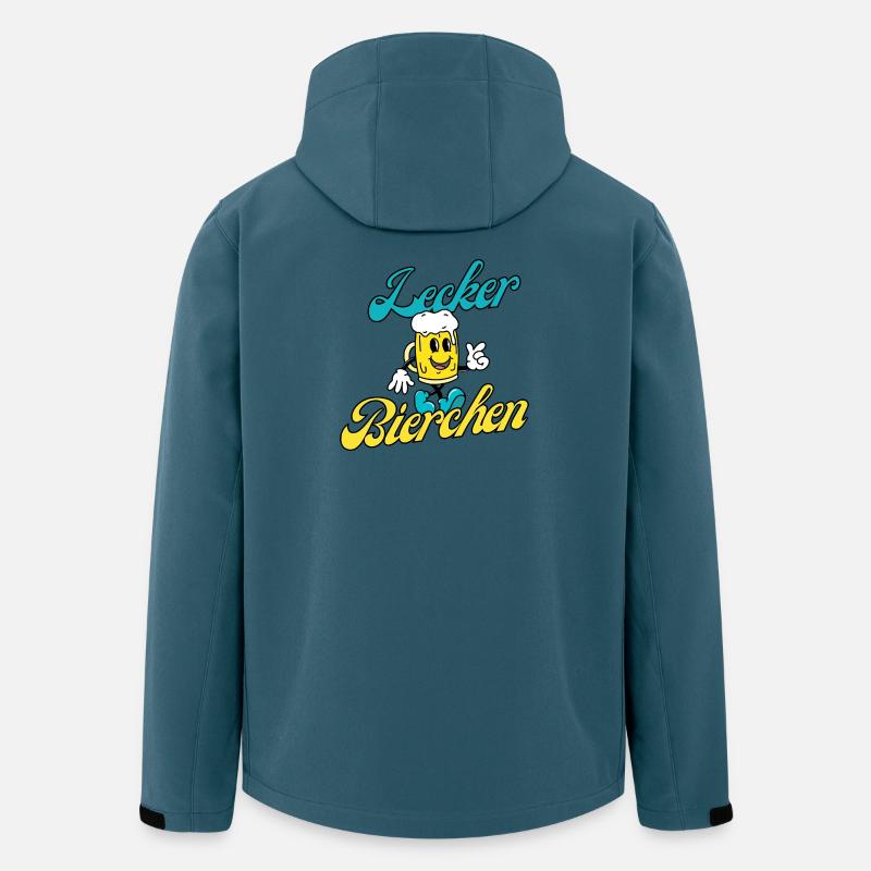 Lecker Bierchen - Recycelte Männer Softshell-Jacke Discoverer von Stanley/Stella - Dunkles Petrol