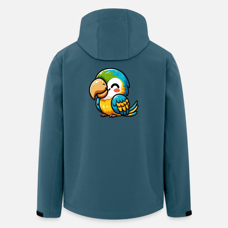 Papagei - Recycelte Männer Softshell-Jacke von Stanley/Stella - Dunkles Petrol