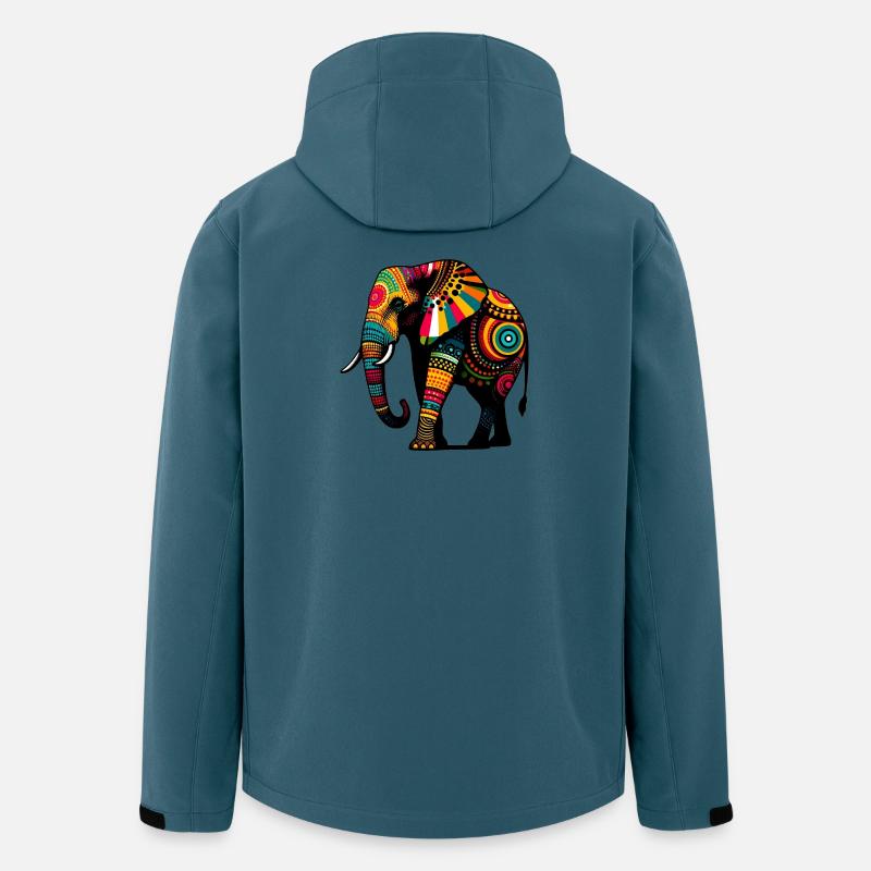 Elefant - Recycelte Männer Softshell-Jacke von Stanley/Stella - Dunkles Petrol