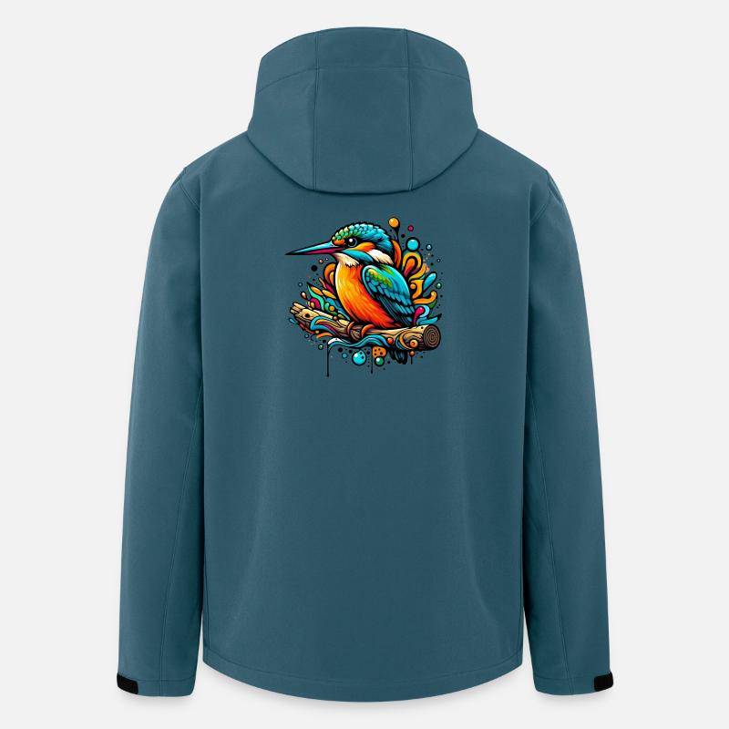 Eisvogel - Recycelte Männer Softshell-Jacke von Stanley/Stella - Dunkles Petrol