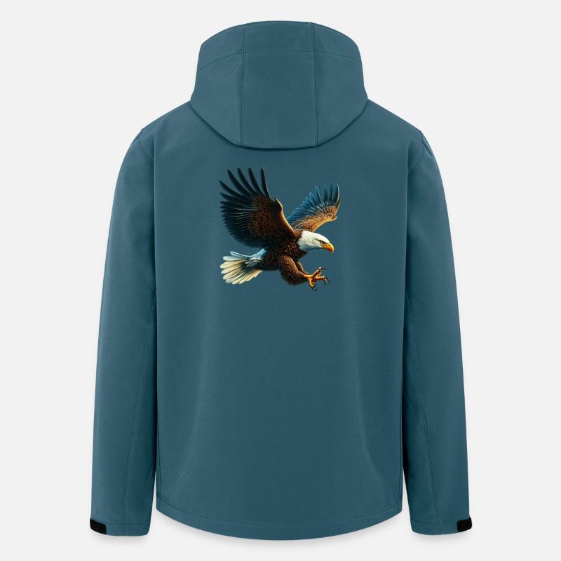 Adler - Recycelte Männer Softshell-Jacke von Stanley/Stella - Dunkles Petrol