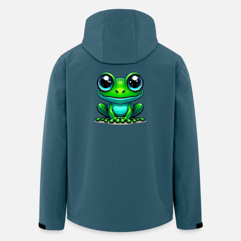 Frosch - Recycelte Männer Softshell-Jacke von Stanley/Stella - Dunkles Petrol