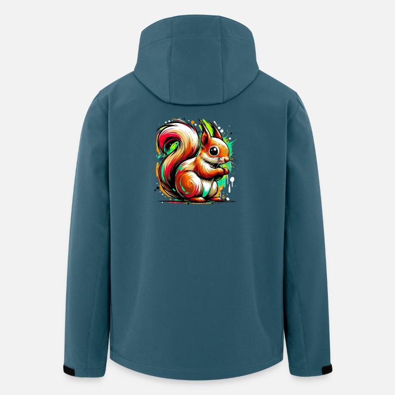 Eichhörnchen - Recycelte Männer Softshell-Jacke von Stanley/Stella - Dunkles Petrol