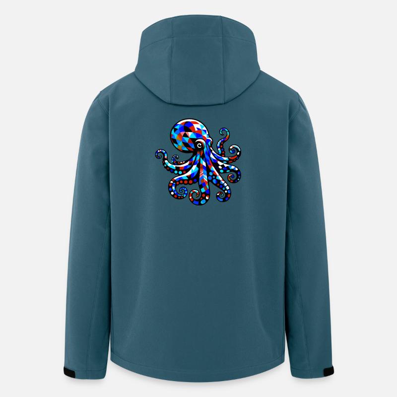 Krake - Recycelte Männer Softshell-Jacke von Stanley/Stella - Dunkles Petrol