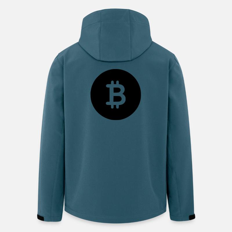 Bitcoin Black Icon - Men’s Recycled Softshell Jacket by Stanley/Stella - stargazer
