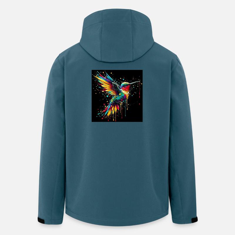 Kolibri - Recycelte Männer Softshell-Jacke von Stanley/Stella - Dunkles Petrol